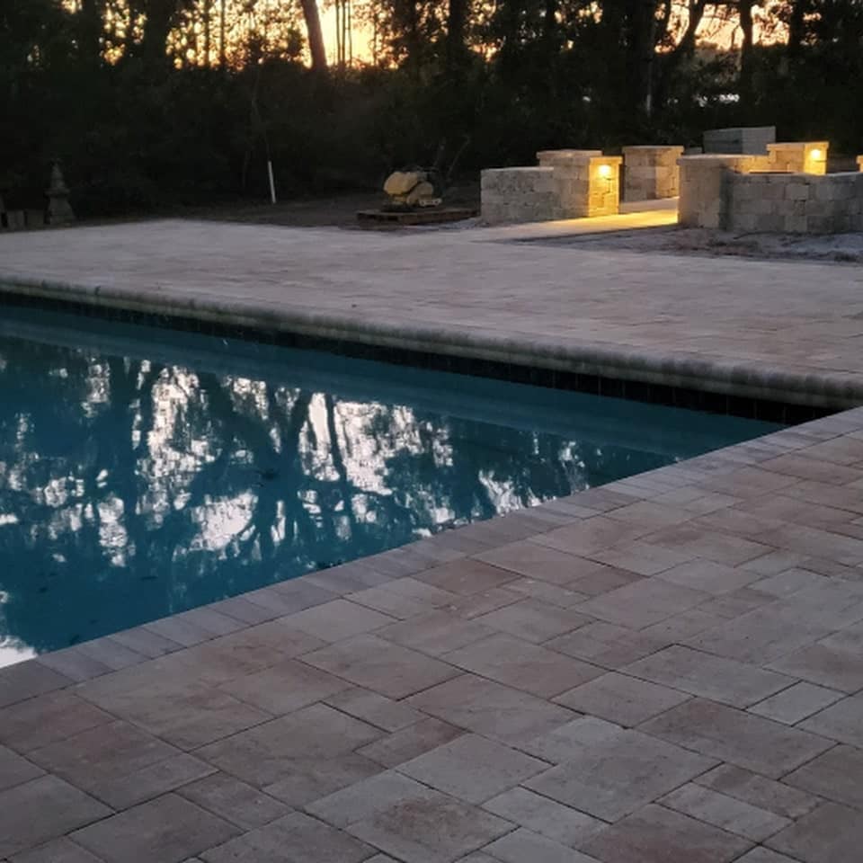 pavers by pool