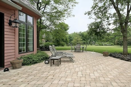 large patio space